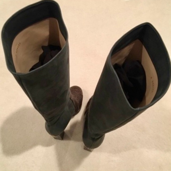 Chanel  Black and Brown Knee-High Boots - Picture 8 of 17